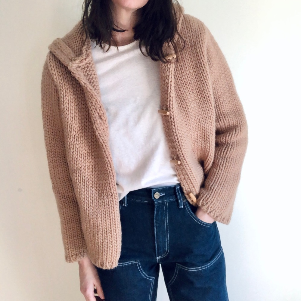 Chunky knit 100% wool cardigan - Picture 16 of 16